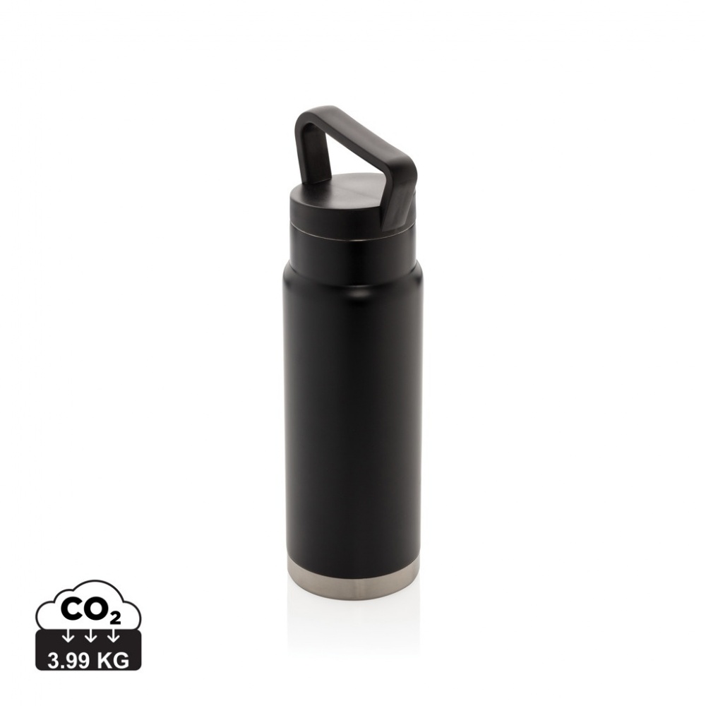 Logo trade promotional item photo of: Leakproof vacuum on-the-go bottle with handle