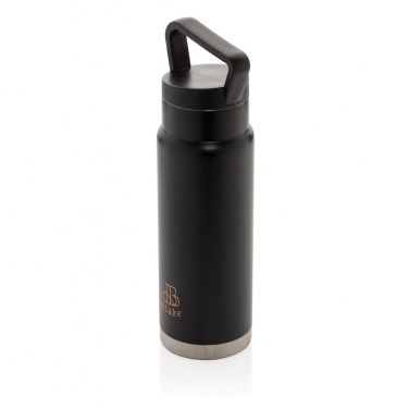 Logo trade promotional items image of: Leakproof vacuum on-the-go bottle with handle