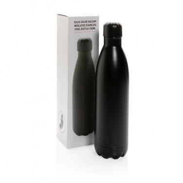 Logo trade advertising products picture of: Solid colour vacuum stainless steel bottle 750ml