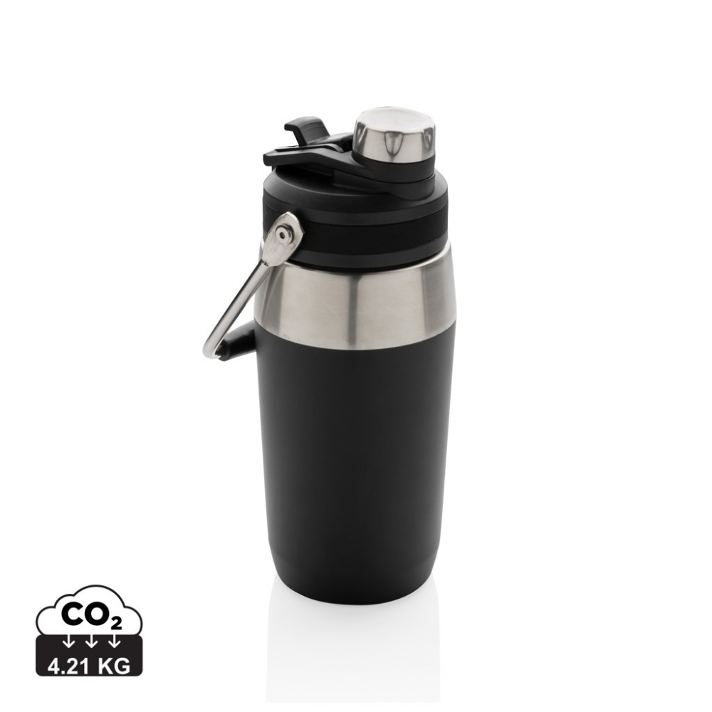 Logo trade promotional merchandise photo of: Vacuum stainless steel dual function lid bottle 500ml