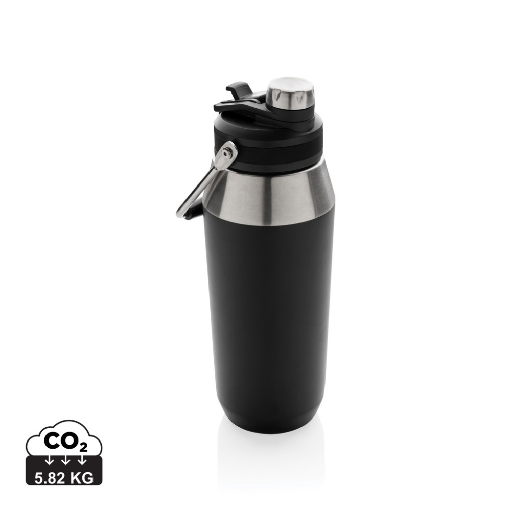 Logotrade promotional merchandise picture of: Vacuum stainless steel dual function lid bottle 1L