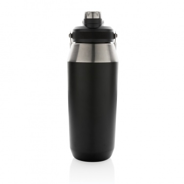 Logo trade advertising products image of: Vacuum stainless steel dual function lid bottle 1L