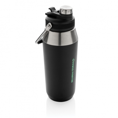 Logo trade promotional gifts image of: Vacuum stainless steel dual function lid bottle 1L