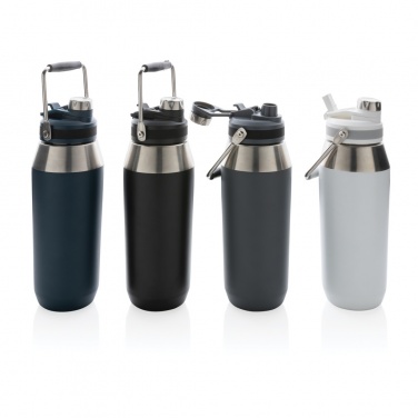 Logotrade promotional giveaway picture of: Vacuum stainless steel dual function lid bottle 1L