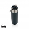 Vacuum stainless steel dual function lid bottle 1L, navy