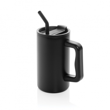 Logo trade corporate gifts image of: Cube RCS certified recycled steel mug 800ml