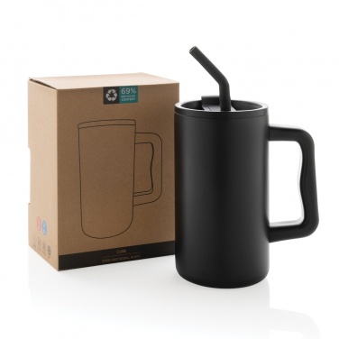 Logo trade promotional items picture of: Cube RCS certified recycled steel mug 800ml