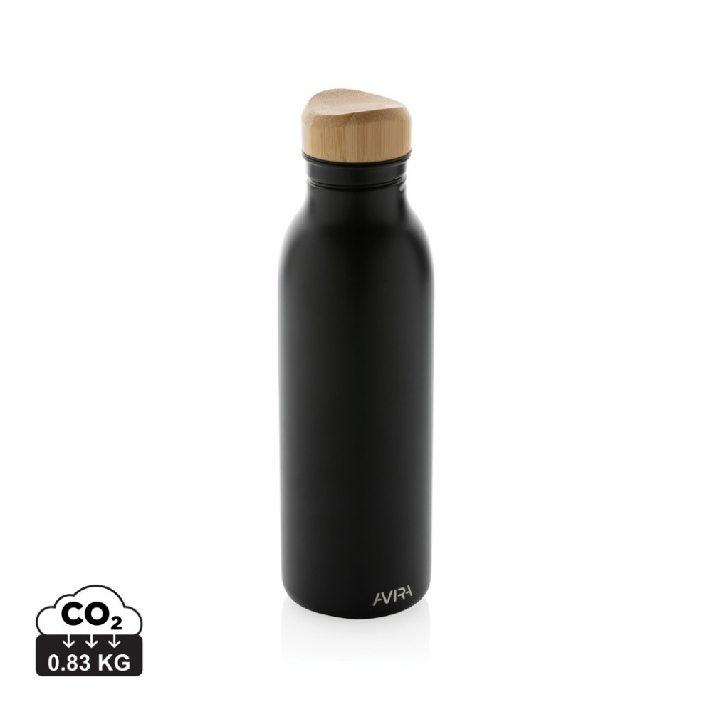 Logotrade advertising products photo of: Avira Alcor RCS Re-steel single wall water bottle 600 ML