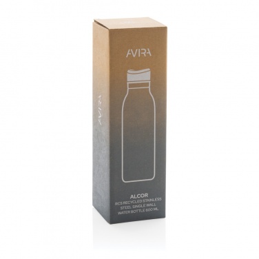 Logo trade promotional items image of: Avira Alcor RCS Re-steel single wall water bottle 600 ML