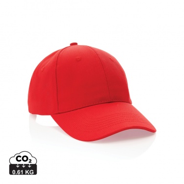 Logo trade promotional products picture of: Impact 6 panel 280gr Recycled cotton cap with AWARE™ tracer