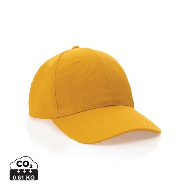 Logo trade promotional merchandise image of: Impact 6 panel 280gr Recycled cotton cap with AWARE™ tracer