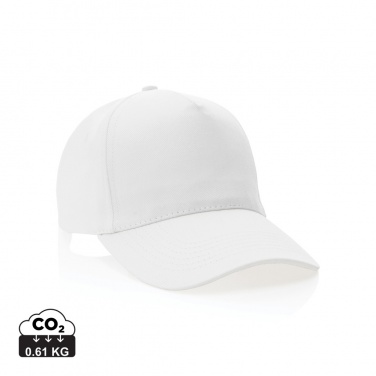 Logo trade promotional merchandise picture of: Impact 5panel 280gr Recycled cotton cap with AWARE™ tracer