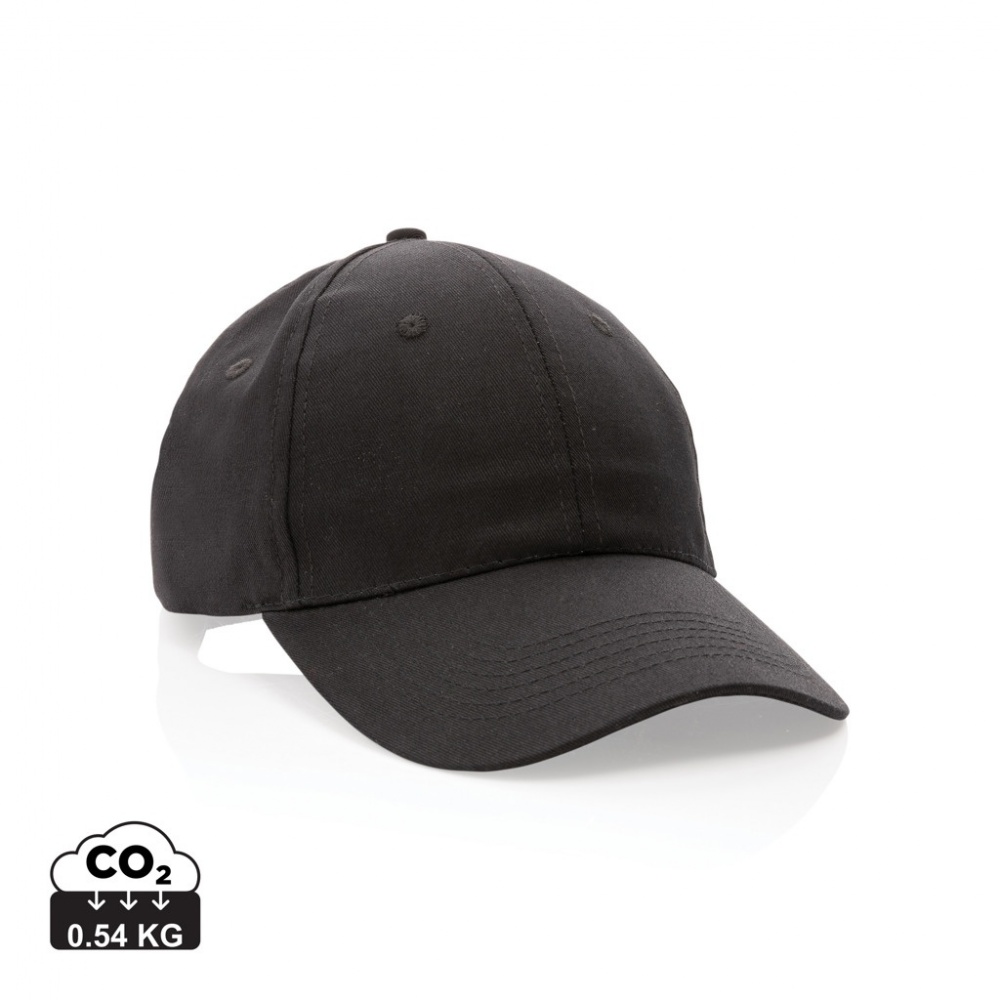 Logotrade promotional item image of: Impact 6 panel 190gr Recycled cotton cap with AWARE™ tracer