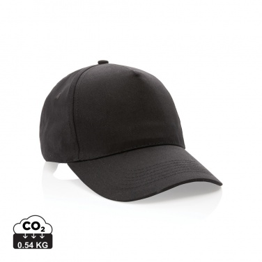 Logotrade corporate gift image of: Impact 5 panel 190gr Recycled cotton cap with AWARE™ tracer