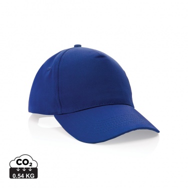 Logo trade corporate gift photo of: Impact 5 panel 190gr Recycled cotton cap with AWARE™ tracer