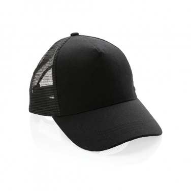 Logotrade advertising products photo of: Impact AWARE™ Brushed rcotton 5 panel trucker cap 190gr