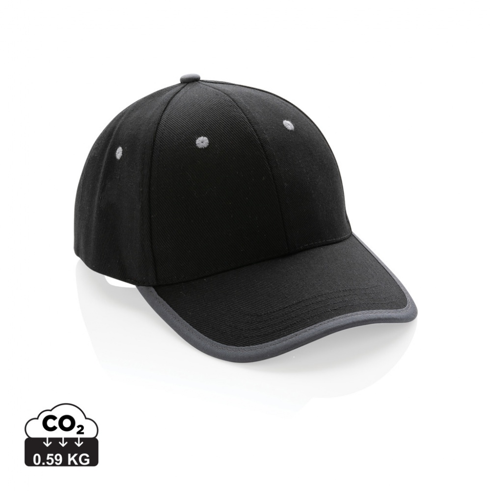 Logotrade corporate gifts photo of: Impact AWARE™ Brushed rcotton 6 panel contrast cap 280gr