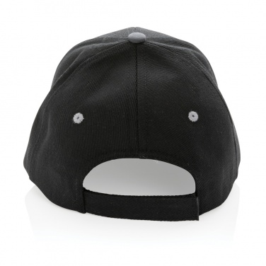 Logo trade promotional giveaways image of: Impact AWARE™ Brushed rcotton 6 panel contrast cap 280gr