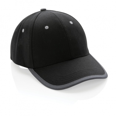 Logo trade promotional products image of: Impact AWARE™ Brushed rcotton 6 panel contrast cap 280gr