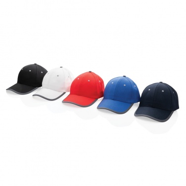 Logotrade promotional item picture of: Impact AWARE™ Brushed rcotton 6 panel contrast cap 280gr