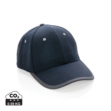 Logo trade advertising product photo of: Impact AWARE™ Brushed rcotton 6 panel contrast cap 280gr