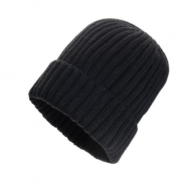 Logo trade promotional merchandise picture of: Kennedi AWARE™ Polylana® beanie with large rib