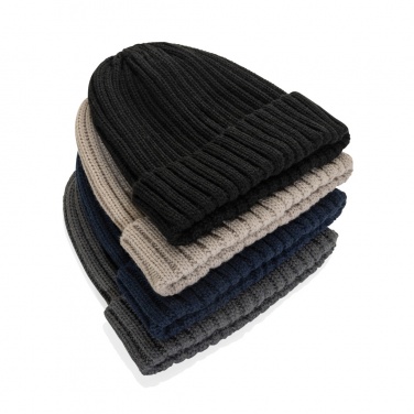 Logotrade corporate gift picture of: Kennedi AWARE™ Polylana® beanie with large rib