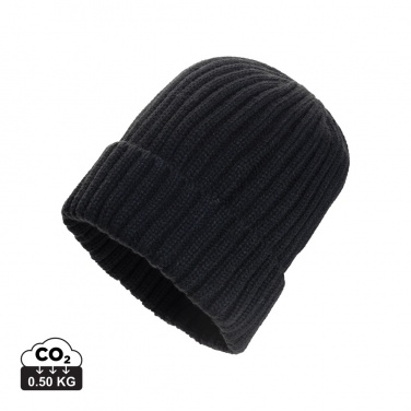 Logotrade promotional products photo of: Kennedi AWARE™ Polylana® beanie with large rib