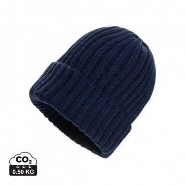 Logo trade corporate gift photo of: Kennedi AWARE™ Polylana® beanie with large rib