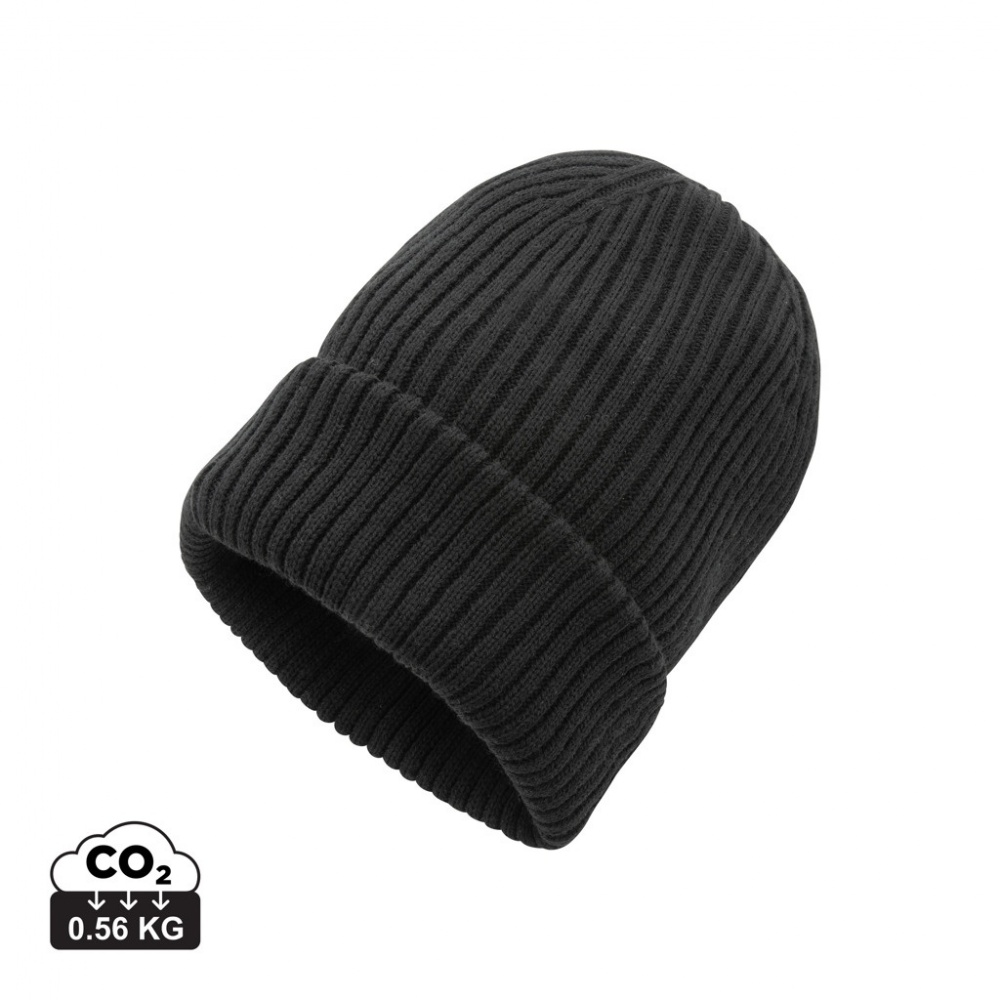 Logo trade promotional giveaways picture of: Impact AWARE™  Polylana® double knitted beanie