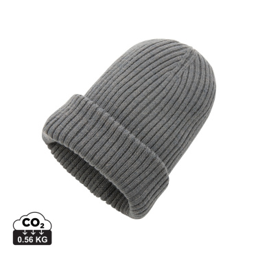 Logo trade promotional giveaways image of: Impact AWARE™  Polylana® double knitted beanie