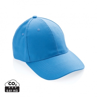 Logo trade promotional merchandise picture of: Impact 6 panel 280gr Recycled cotton cap with AWARE™ tracer