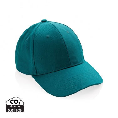 Logo trade promotional giveaway photo of: Impact 6 panel 280gr Recycled cotton cap with AWARE™ tracer