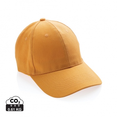 Logo trade promotional gift photo of: Impact 6 panel 280gr Recycled cotton cap with AWARE™ tracer