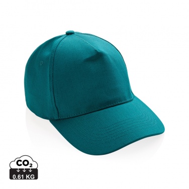 Logo trade promotional giveaway photo of: Impact 5panel 280gr Recycled cotton cap with AWARE™ tracer