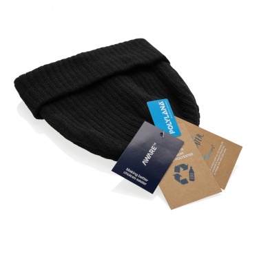 Logo trade promotional giveaways image of: Pryor AWARE™ Polylana® beanie with cuff