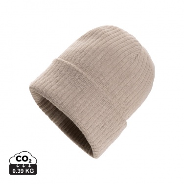 Logo trade promotional gifts image of: Pryor AWARE™ Polylana® beanie with cuff