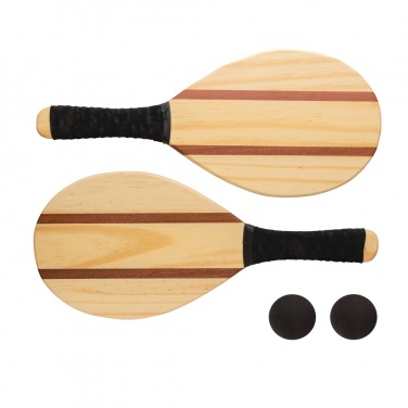 Logotrade business gift image of: Wooden frescobol tennis set