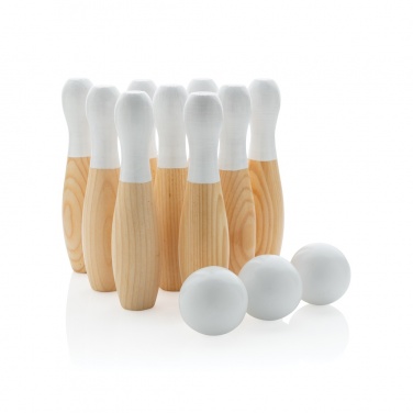 Logotrade promotional products photo of: Wooden skittles set