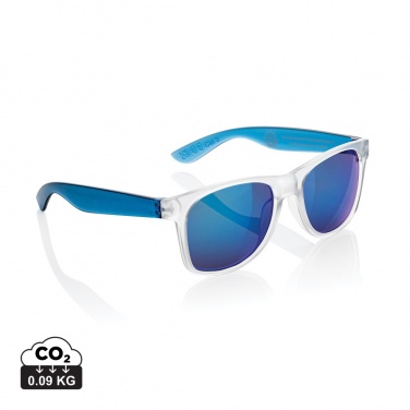 Logo trade corporate gift photo of: Gleam RCS recycled PC mirror lens sunglasses