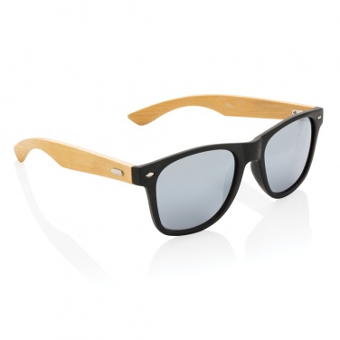 Logotrade promotional gift image of: Bamboo and RCS recycled plastic sunglasses