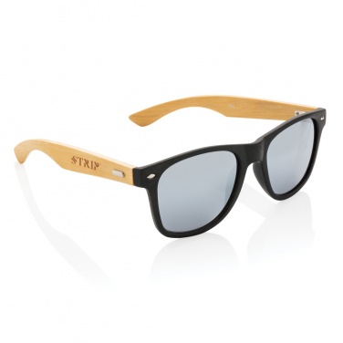 Logotrade promotional merchandise image of: Bamboo and RCS recycled plastic sunglasses