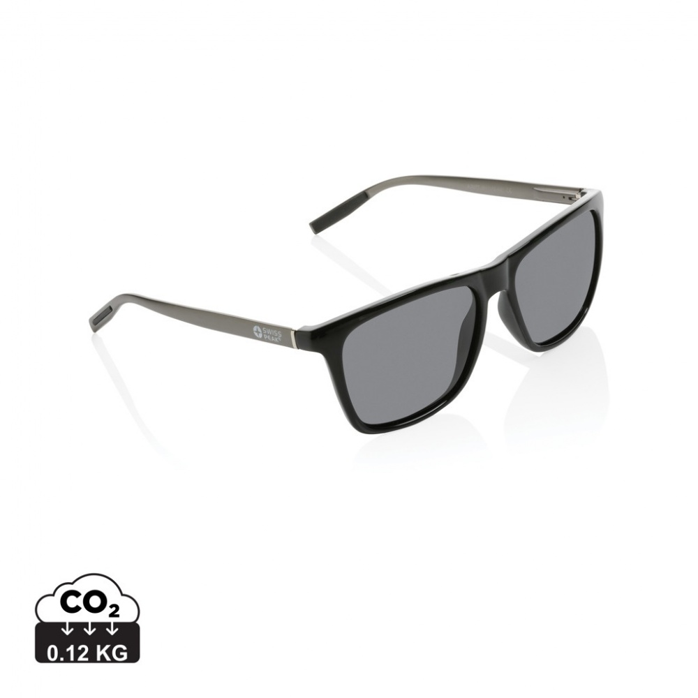 Logotrade promotional item image of: Swiss Peak RCS rplastic polarised sunglasses