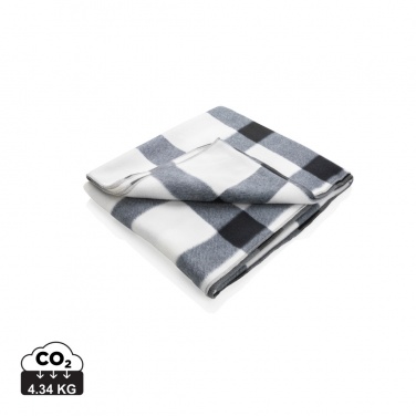 Logo trade promotional gifts picture of: Soft plaid fleece blanket