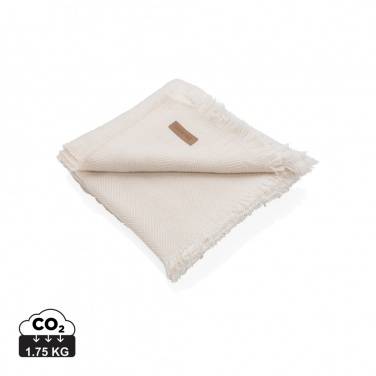 Logo trade promotional giveaways image of: Ukiyo Aware™ Polylana® woven blanket 130x150cm