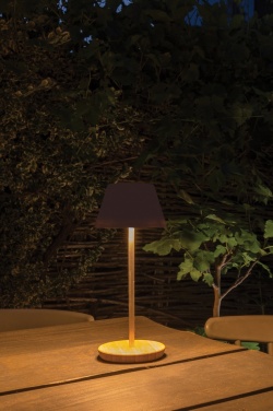 Logo trade advertising products image of: Pure Glow RCS usb-rechargeable recycled plastic table lamp