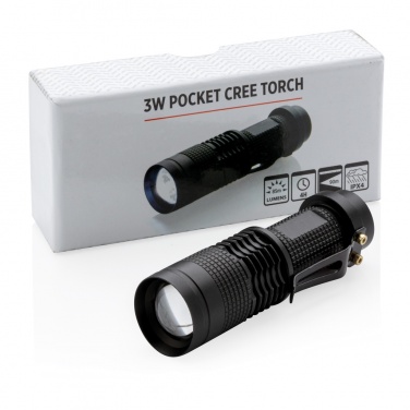 Logo trade business gift photo of: 3W pocket CREE torch