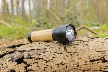 Logo trade promotional product photo of: Lucid 1W RCS certified recycled plastic & bamboo torch