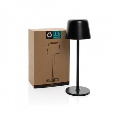 Logotrade promotional items photo of: Zenic RCS recycled plastic USB re-chargable table lamp