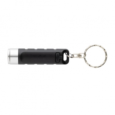 Logotrade promotional item image of: Globix RCS recycled plastic USB re-chargeable keychain torch